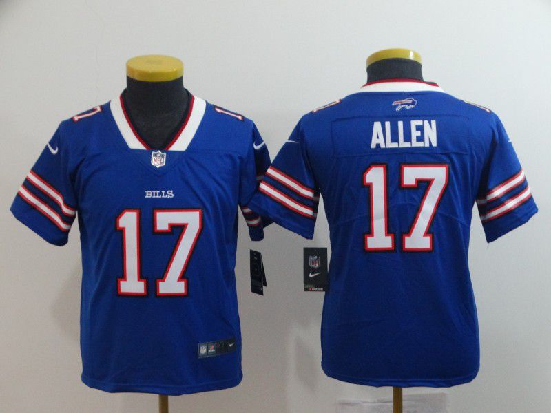 Youth Buffalo Bills #17 Allen Blue Nike Vapor Untouchable Limited Playe NFL Jerseys->youth nfl jersey->Youth Jersey